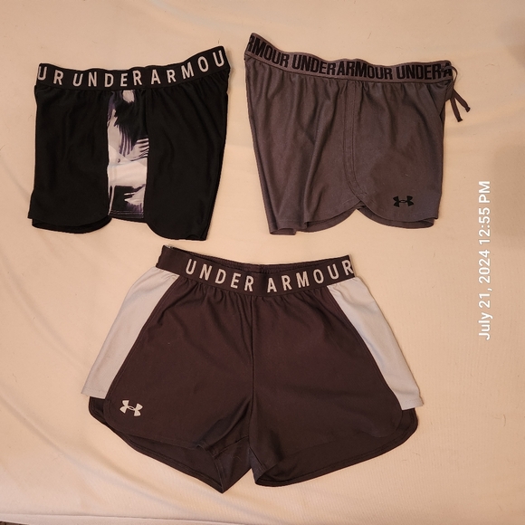 Under Armour Heat Gear Shorts - Ladies Sm 3pr - Picture 1 of 6
